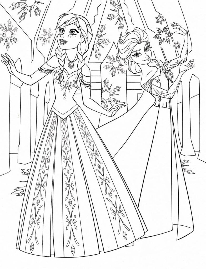 anna coloring pages frozen