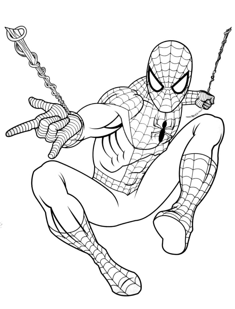 Cutedp spiderman coloring pages