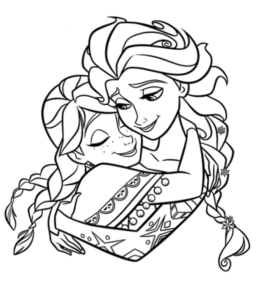 Frozen coloring pages free printable