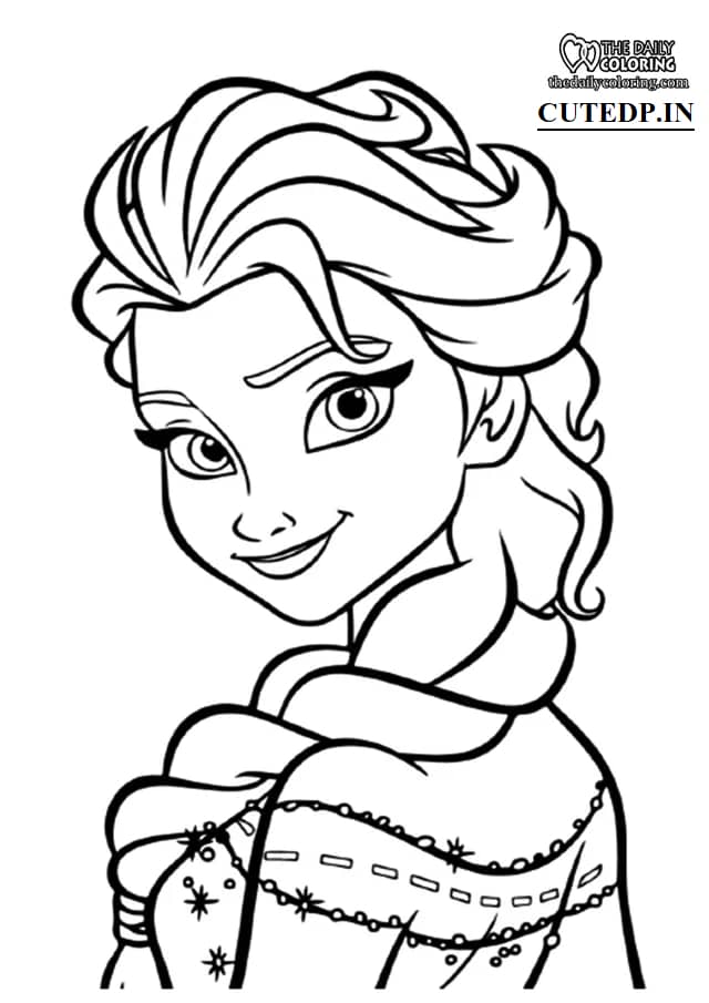 Frozen coloring pages free