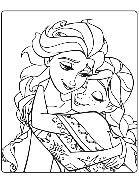 Frozen coloring pages printable
