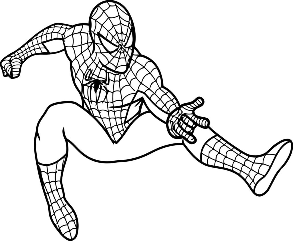 Printable spiderman coloring pages